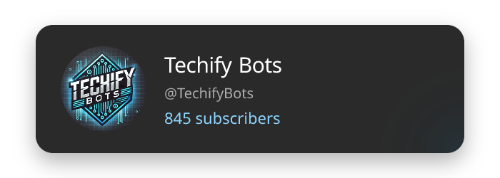 TechifyBots Dark Theme